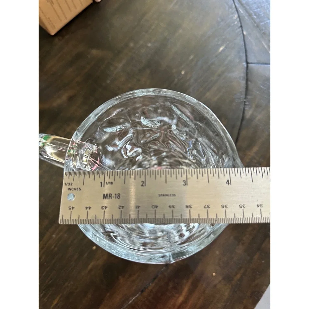 Vintage RCR Royal Crystal Rock Laurus Crystal Pitcher  Made in Italy –Heavy 50oz